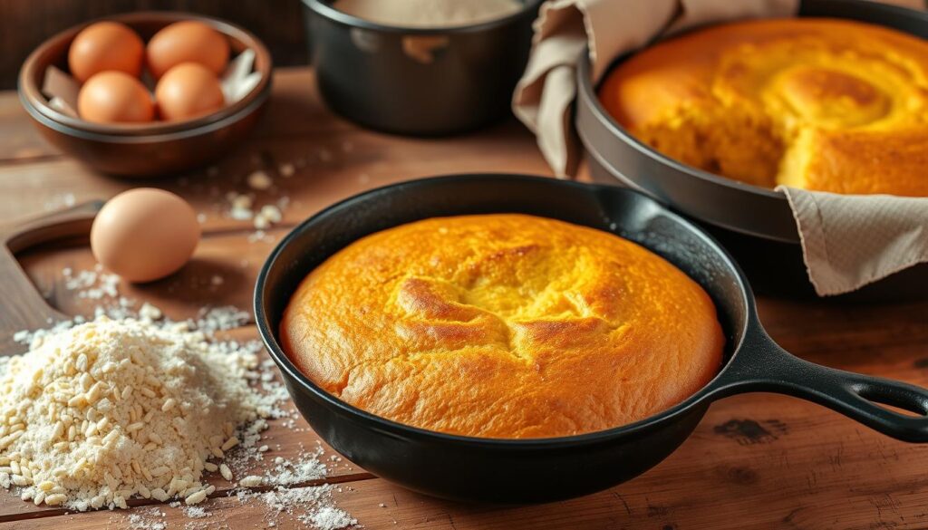 Baking cornbread