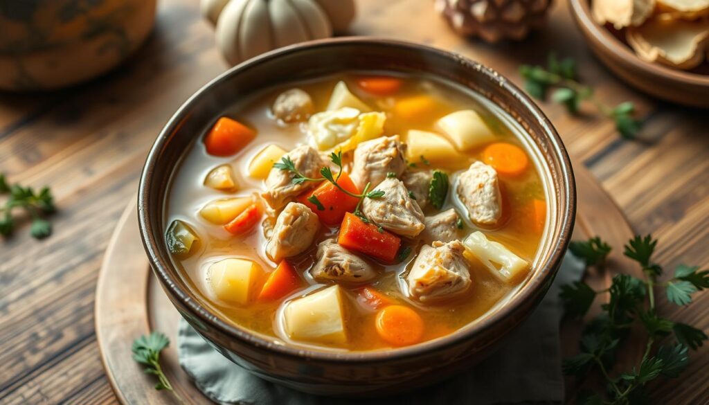 Chicken and Cabbage Soup Comfort Meal