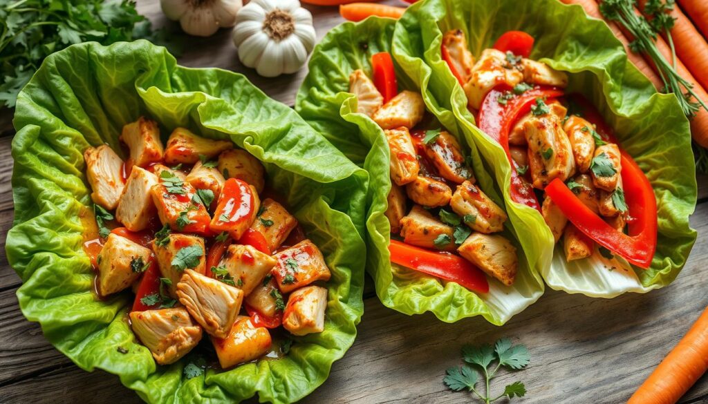 Chicken and Cabbage Wraps