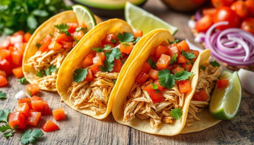 Delicious Chicken Tacos with Salsa