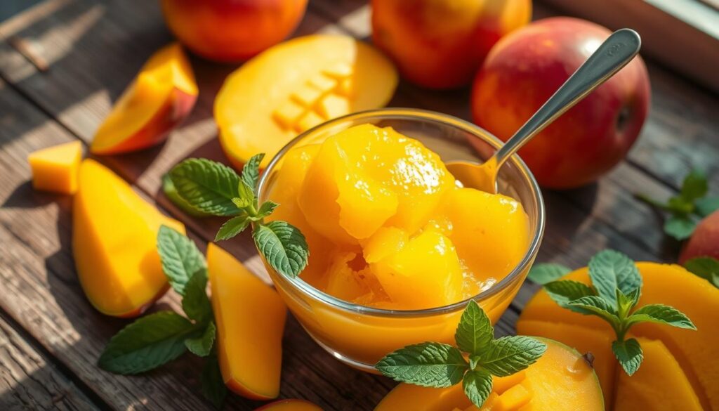 Homemade Mango Sorbet