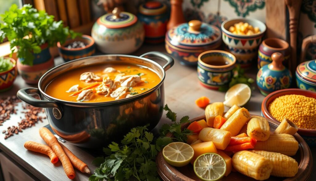 Authentic Mexican Chicken Soup Preparation