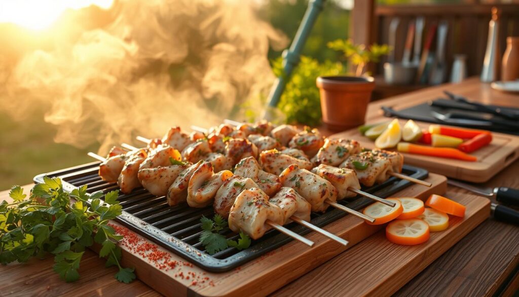 Chicken Cooking Preparation Setup