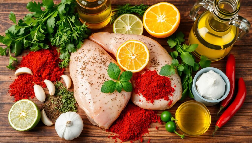 Marinated Chicken Ingredients