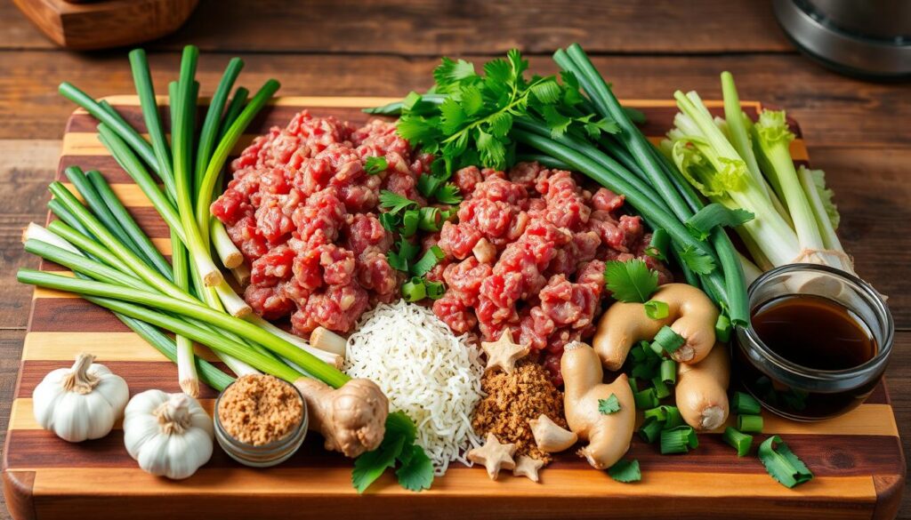 Mongolian Ground Beef Ingredients