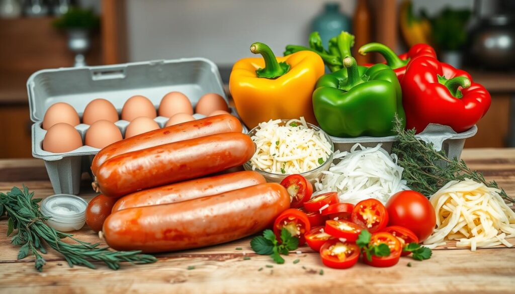 Sausage Egg Bake Ingredients