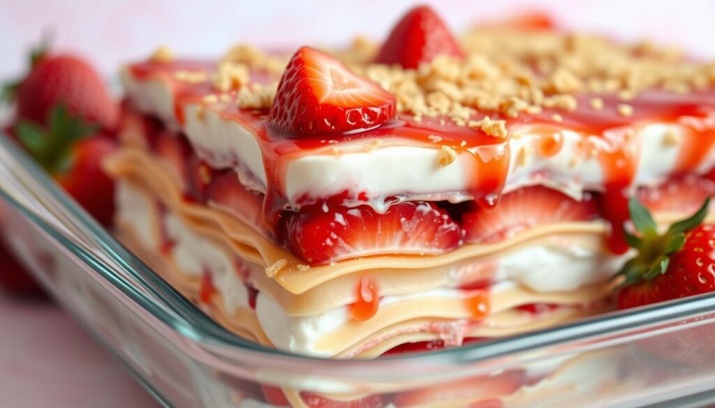 Strawberry Lasagna Dessert Layers