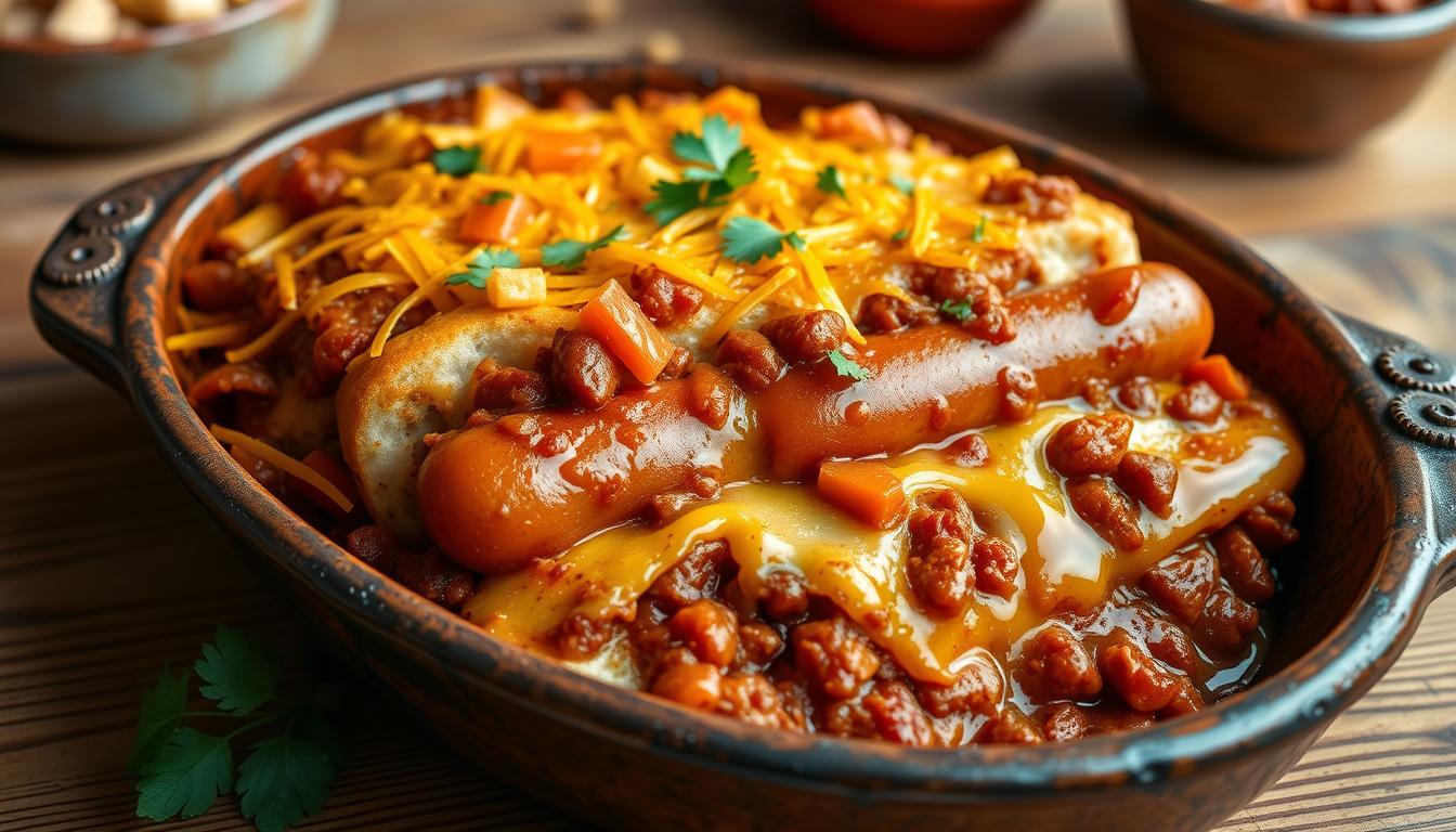 chili dog casserole