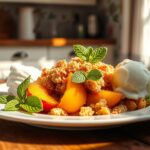 peach crumble recipe