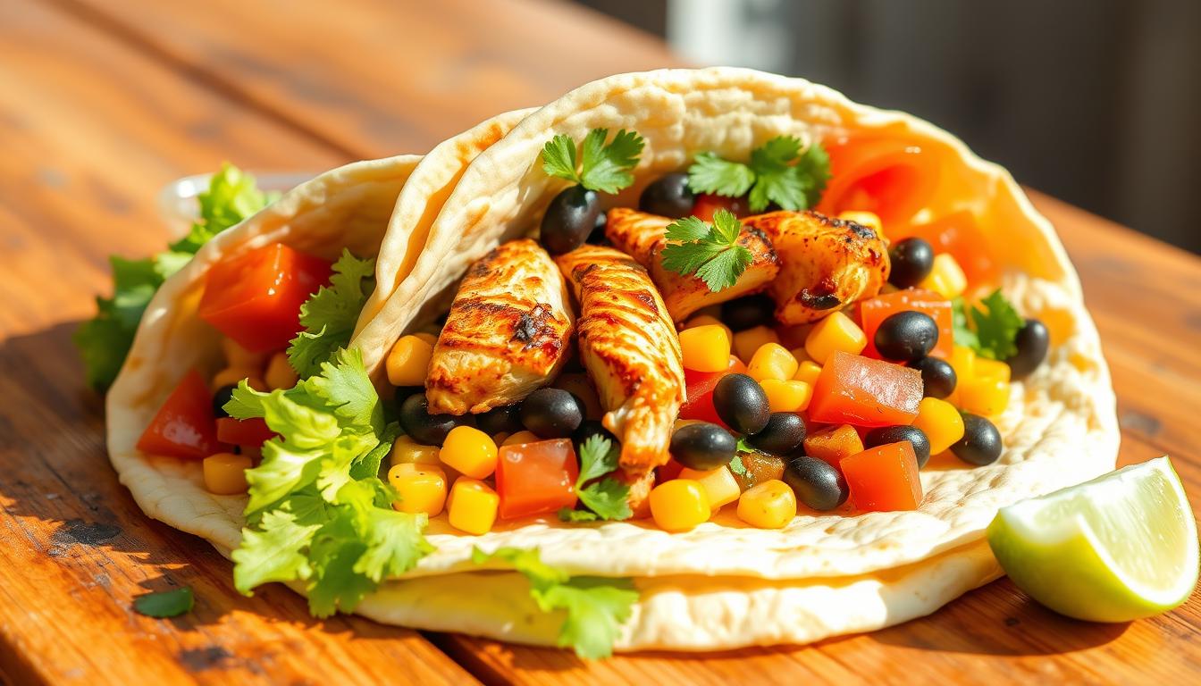 southwest chicken wrap